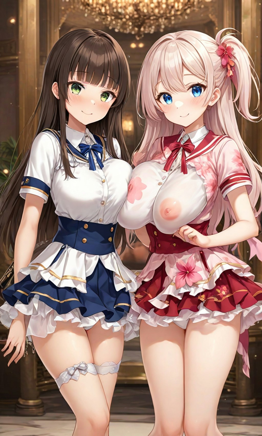 ぽろりとセーラー服と女子高校生と