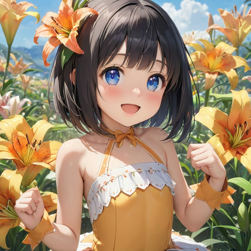 今日の誕生花はユリ