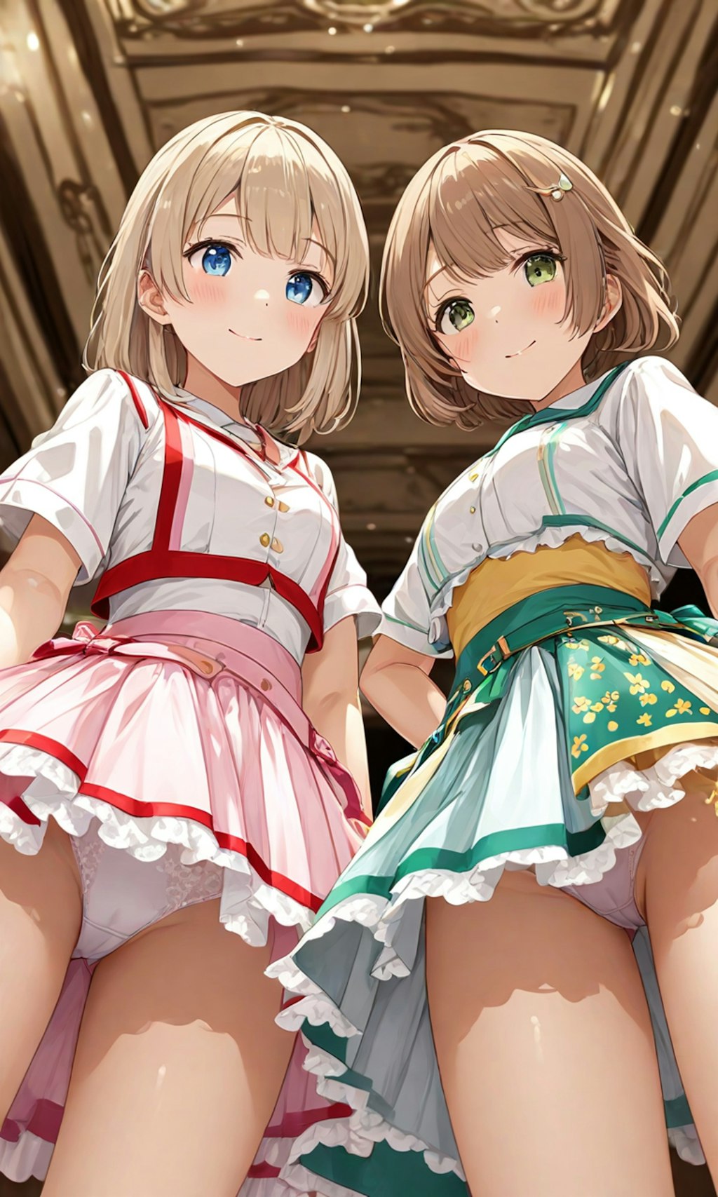 パンチラとセーラー服と女子高校生と