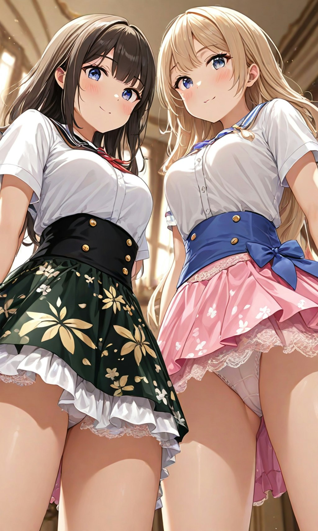 パンチラとセーラー服と女子高校生と