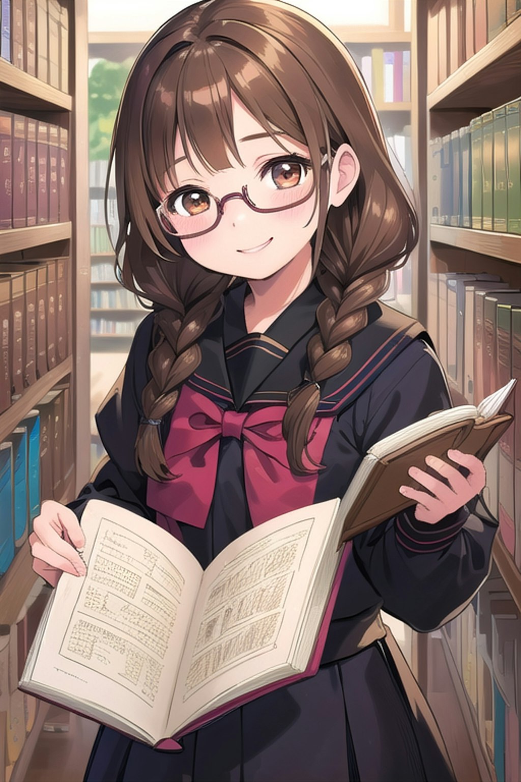 大図書館の図書委員長さん