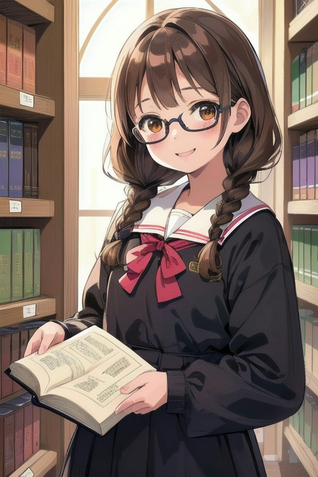 大図書館の図書委員長さん