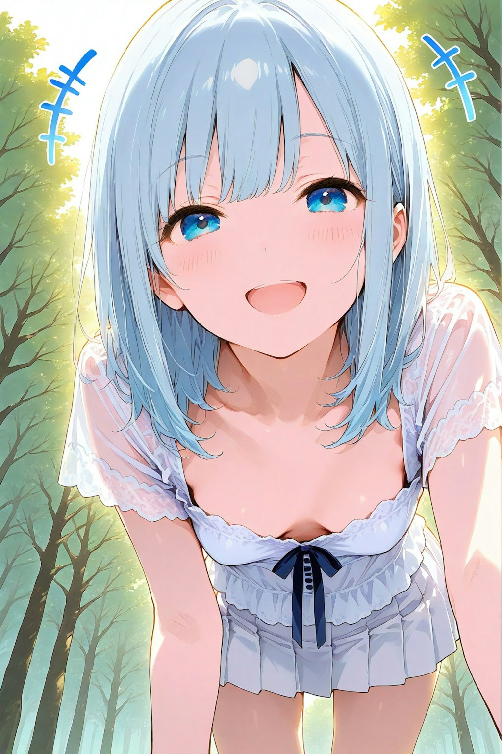 逆光で透けたり濡れて透けたり(が好き)