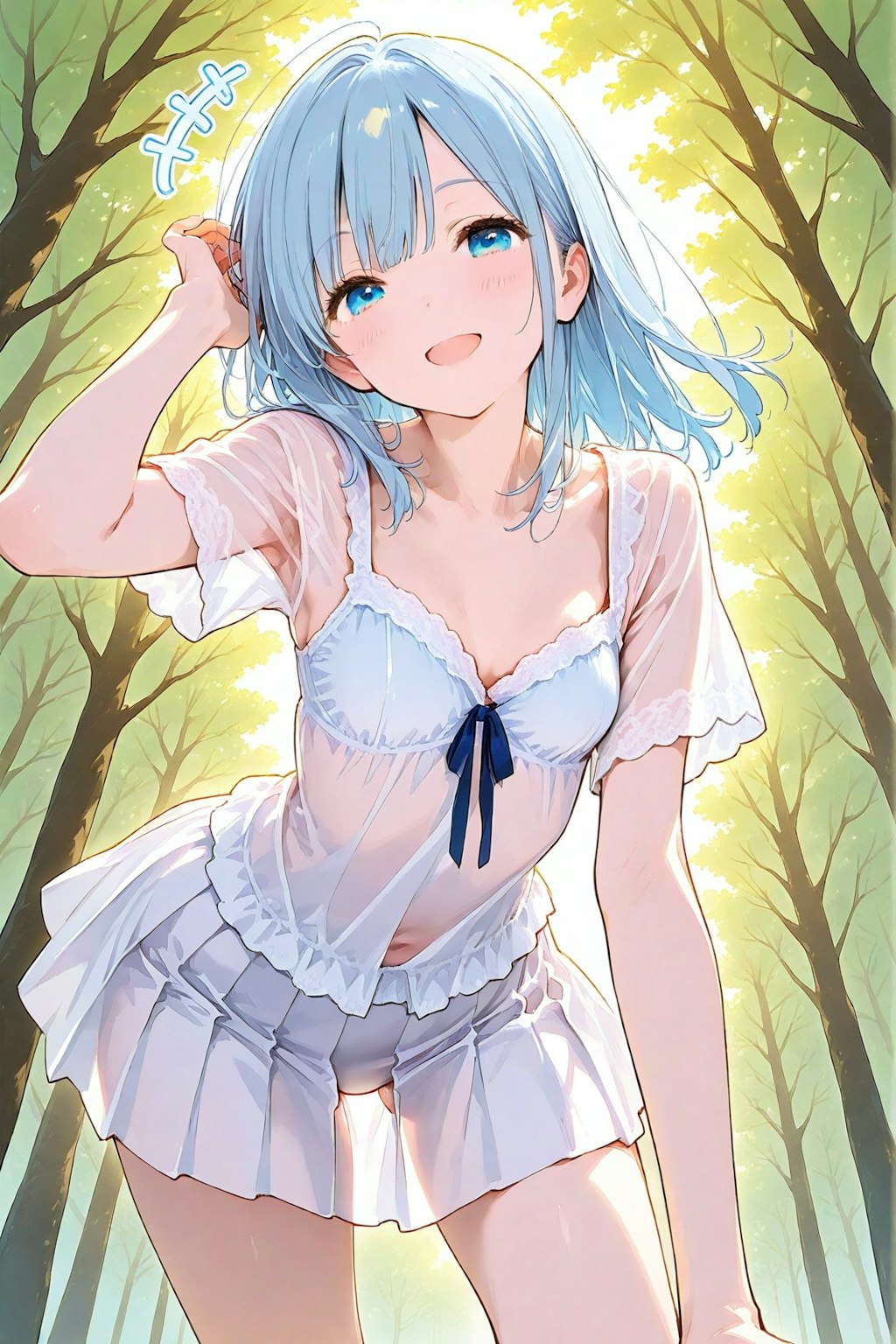 逆光で透けたり濡れて透けたり(が好き)