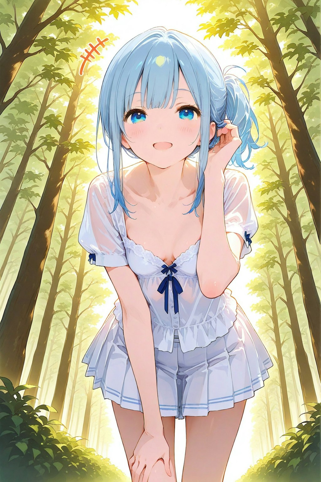 逆光で透けたり濡れて透けたり(が好き)