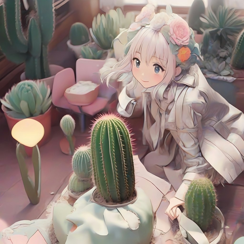 ⭐サボテンを見ていた女の子が…🌵