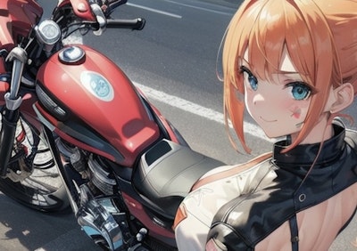 筋肉女子と、バイクに乗る。
