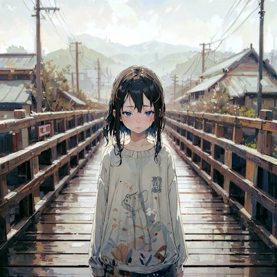 木の橋と少女16