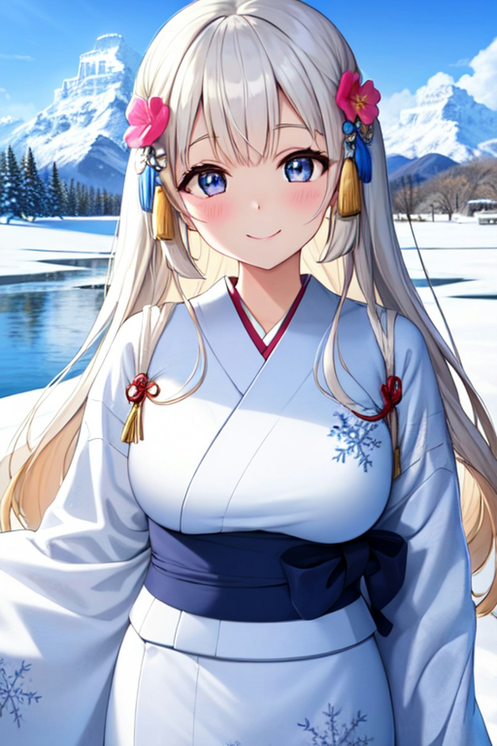 雪山の雪女ちゃん