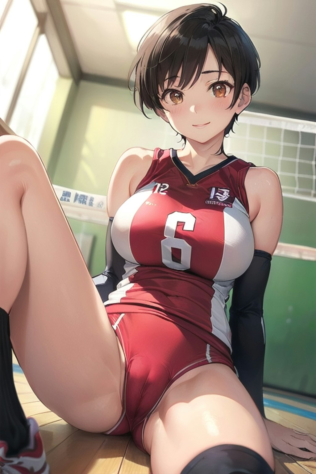 １３日の女子バレーボール