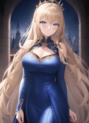 青ドレスの姫0.1.1