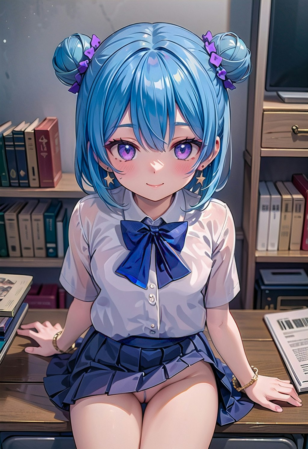 リンちゃんですよー💙お誘いポーズコレクション💙放課後