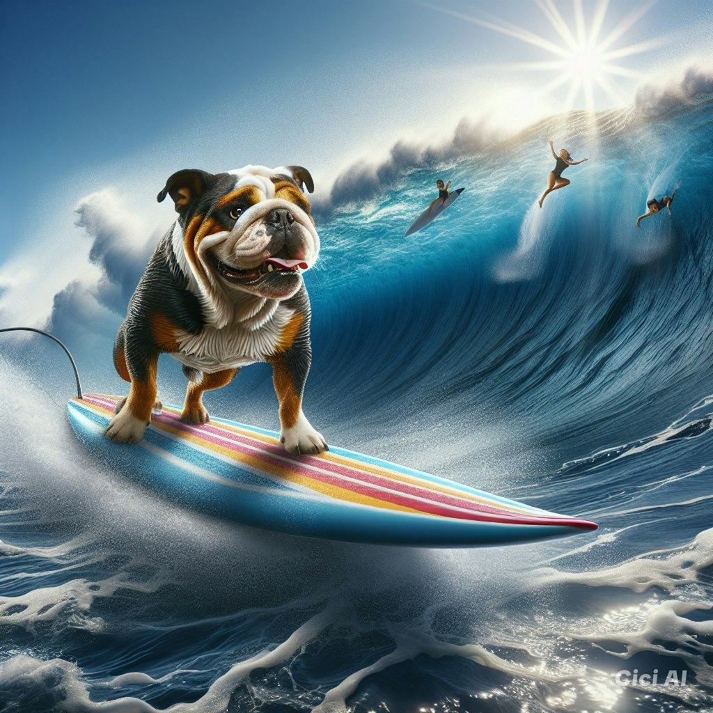 ゲロ犬がサーフィンする夏