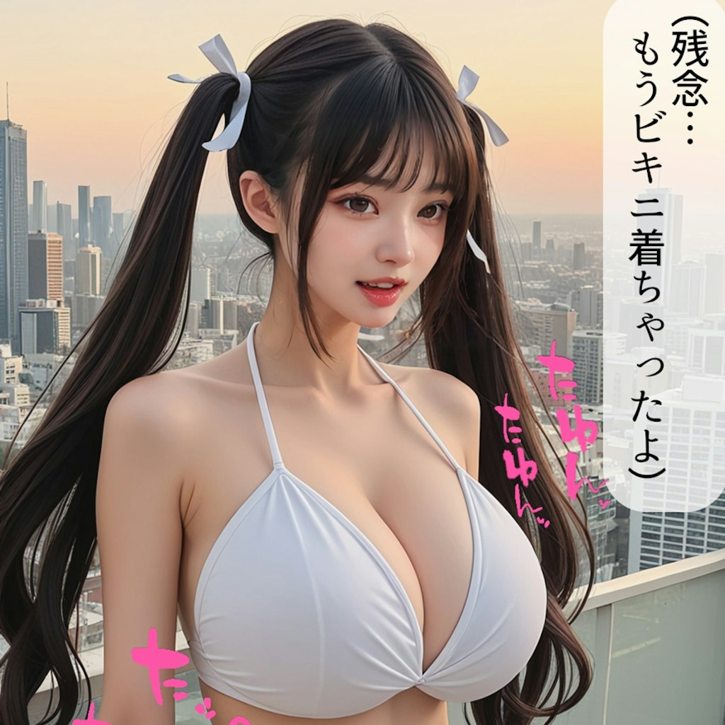 衣裳に着替えるためパンティを脱ぐ爆乳J系ちゃん