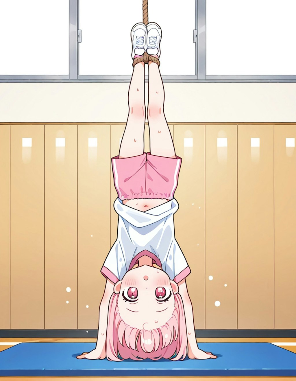倒立少女