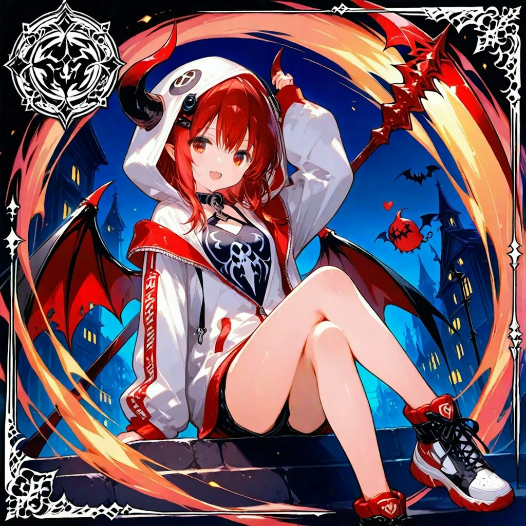 gryphonでパーカー悪魔っ子250718