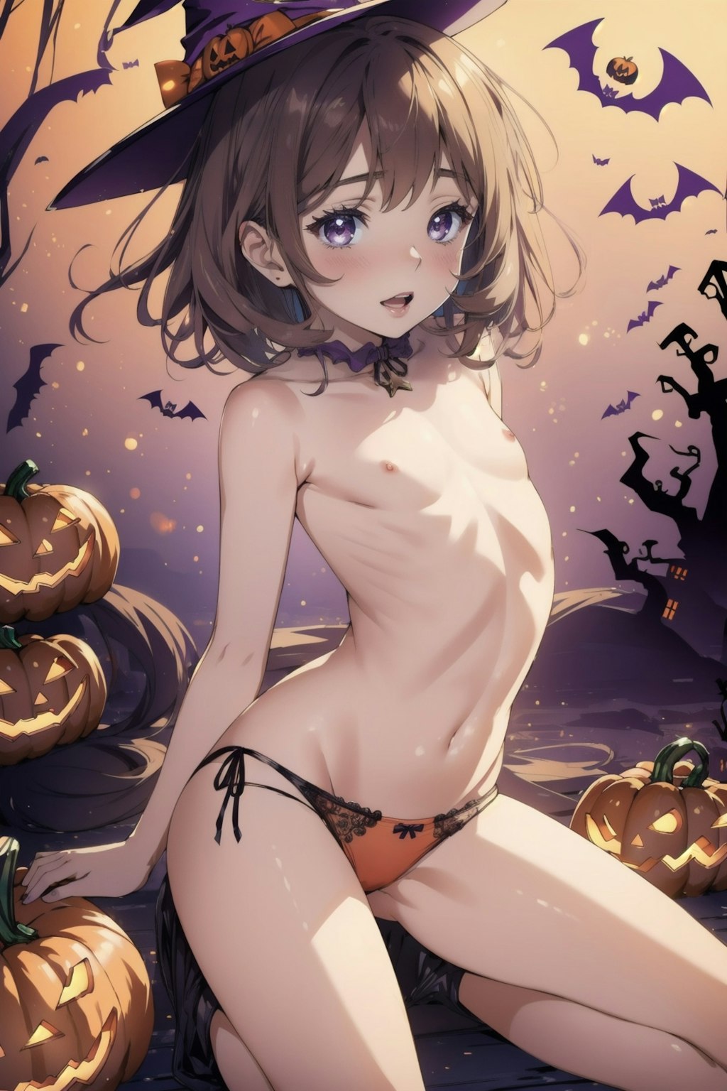 ハロウィンの悪戯少女