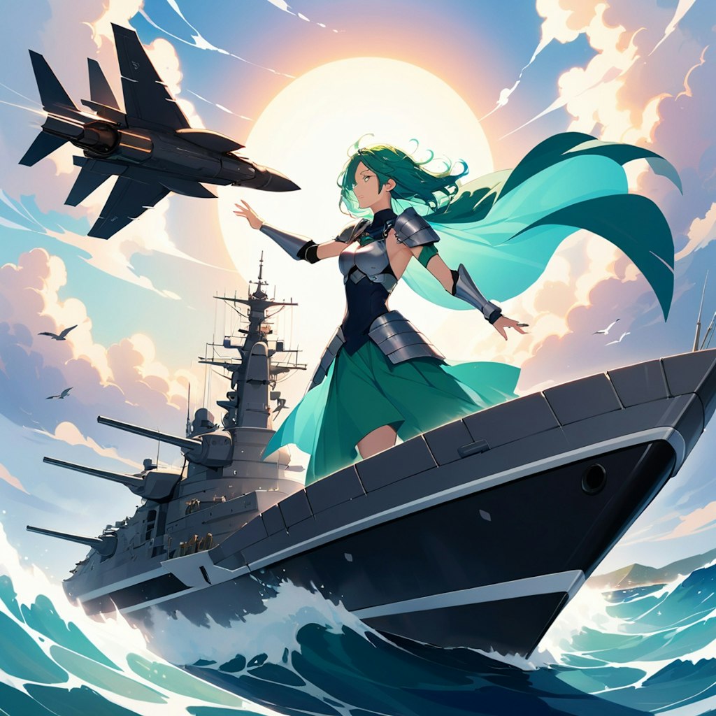 風使いさんを戦艦に召喚