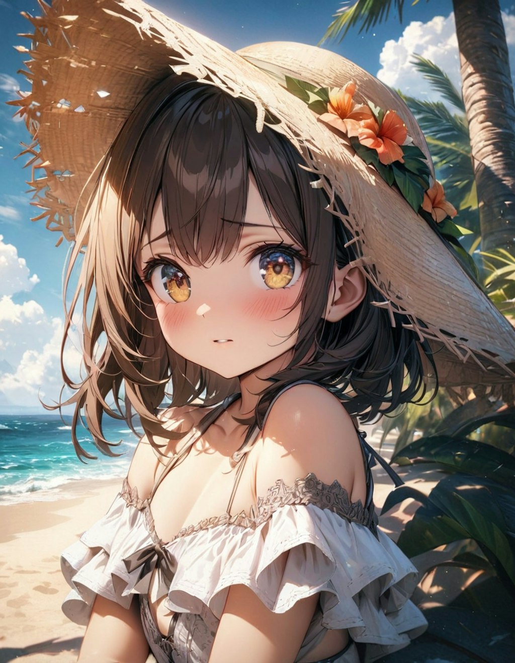 夏の海（昼）