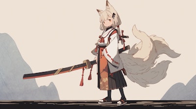 狐の獣人剣士