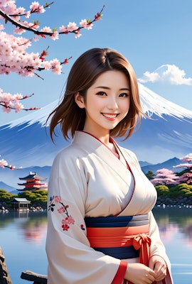 富士と桜と巫女さんと26　20240321
