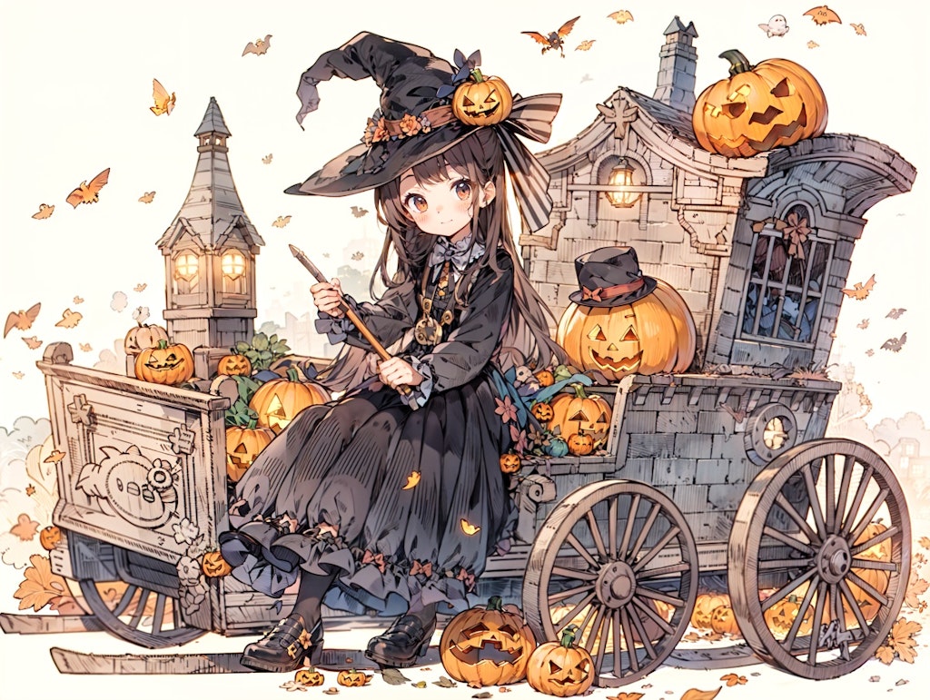 かぼちゃ売りの魔女さん