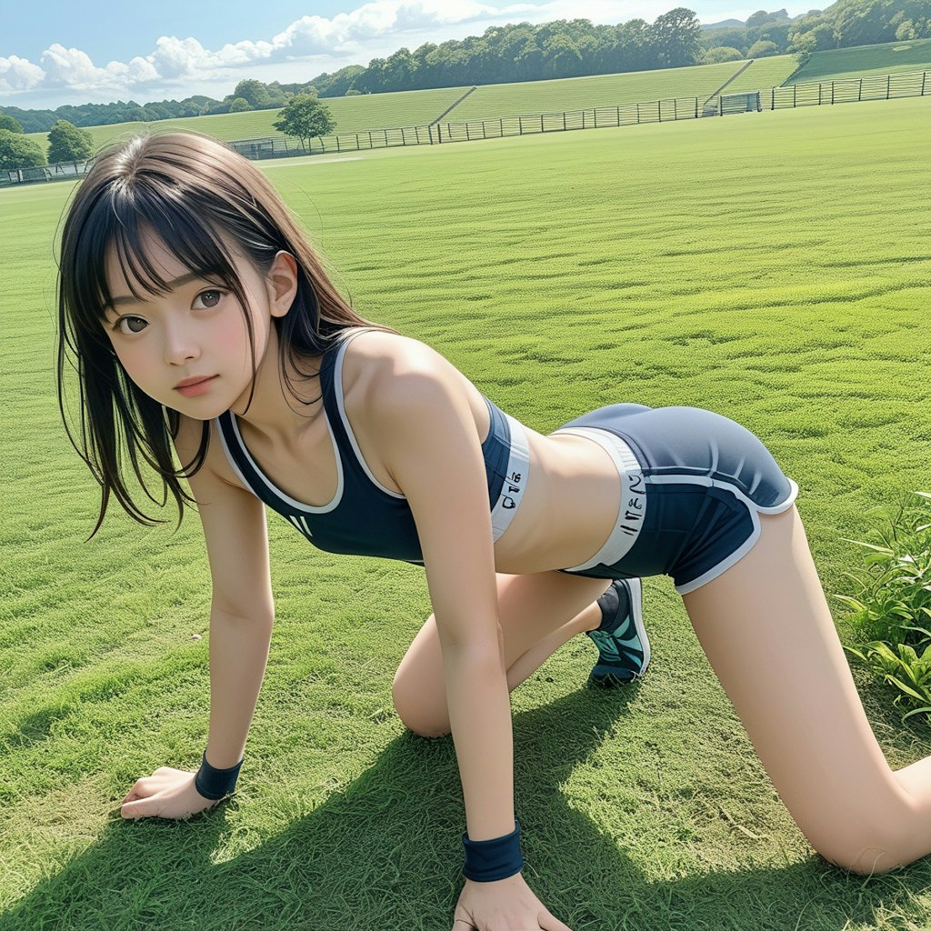 スポーツ女子　アオイちゃん