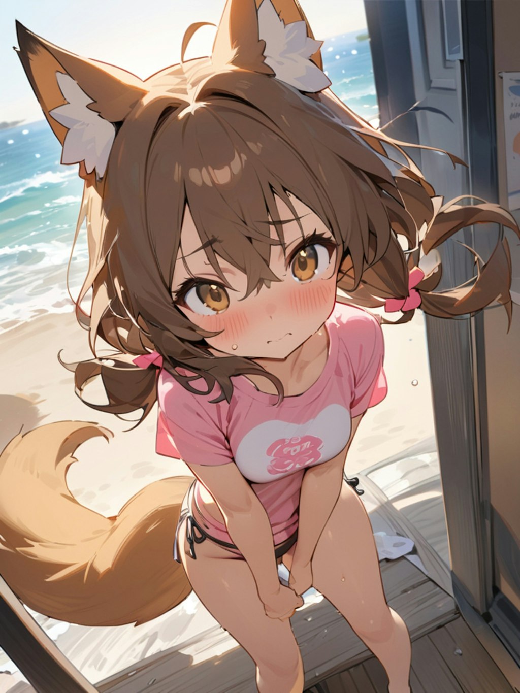 海に来た妖狐ちゃん