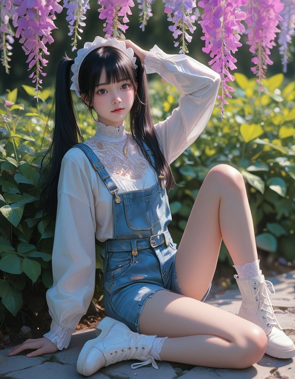 黒髪ツインテール
