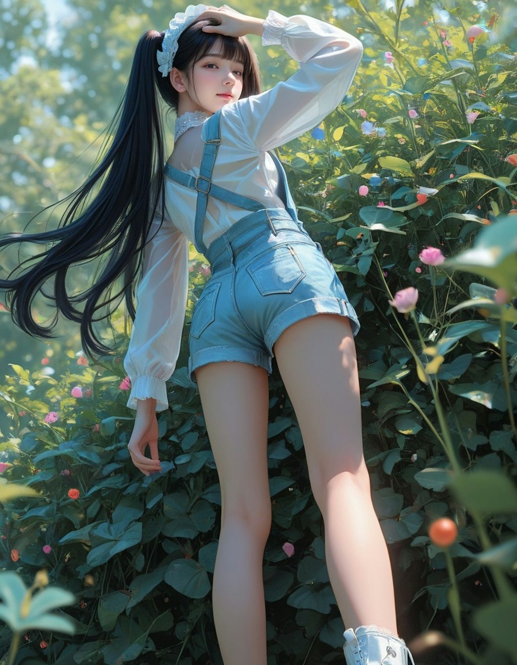 黒髪ツインテール