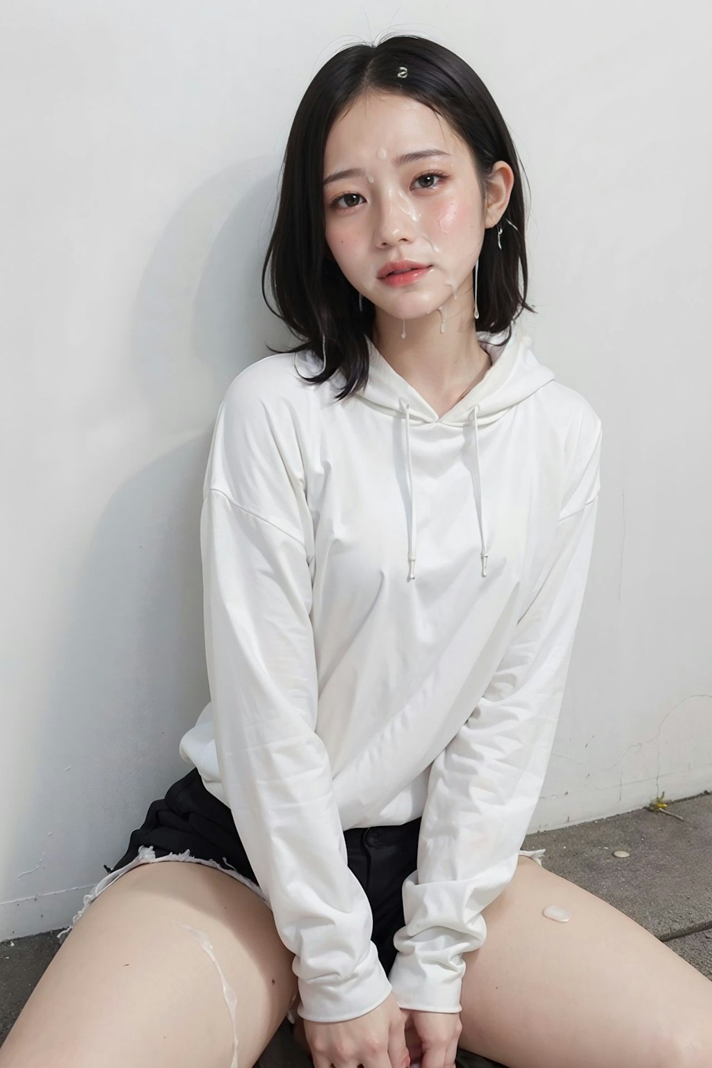 私服女子校生・顔射