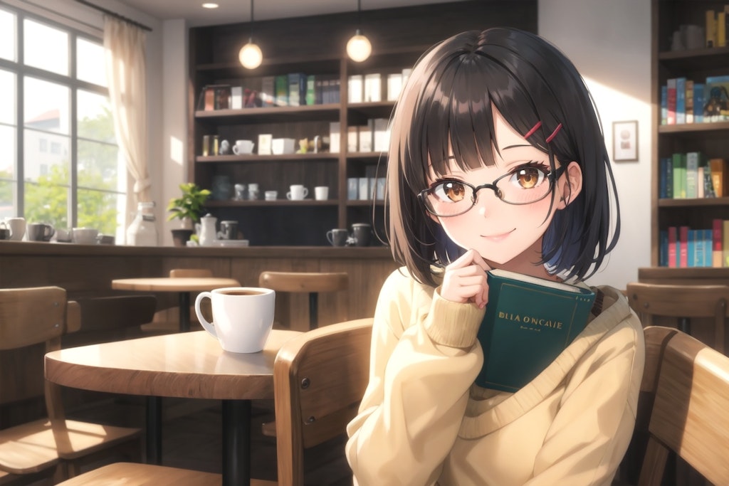 ブックカフェ📕☕️のメガネちゃん👓✨