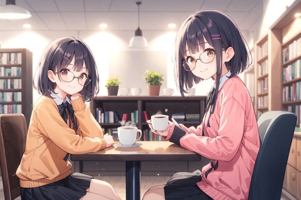 ブックカフェ📕☕️のメガネちゃん👓✨