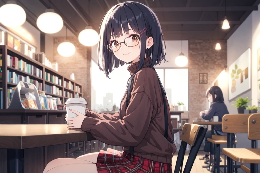 ブックカフェ📕☕️のメガネちゃん👓✨