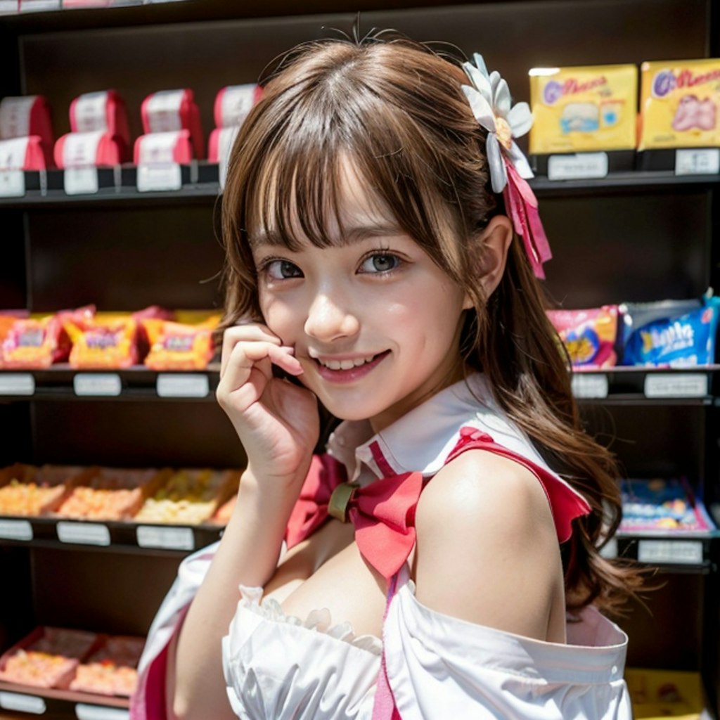 駄菓子屋の看板娘