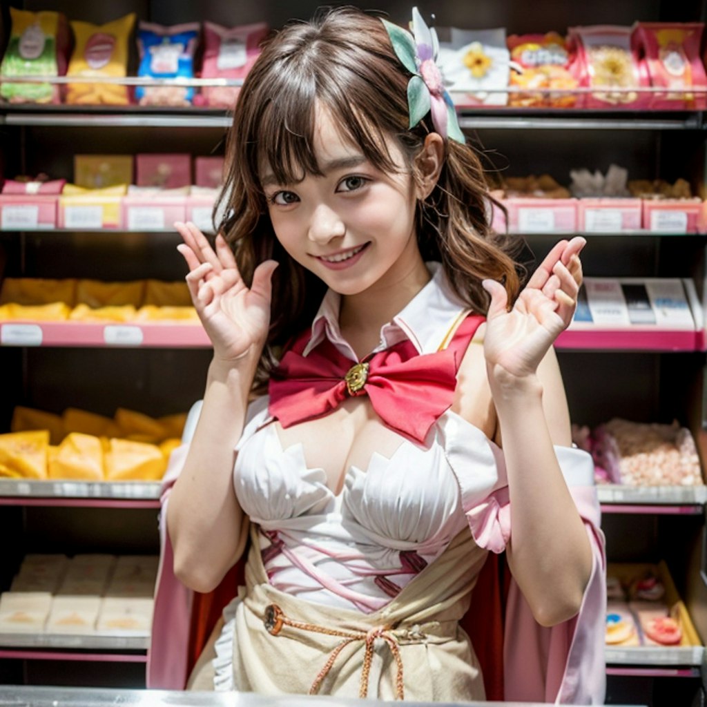 駄菓子屋の看板娘