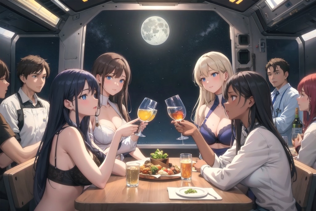 宇宙船　夕食タイム