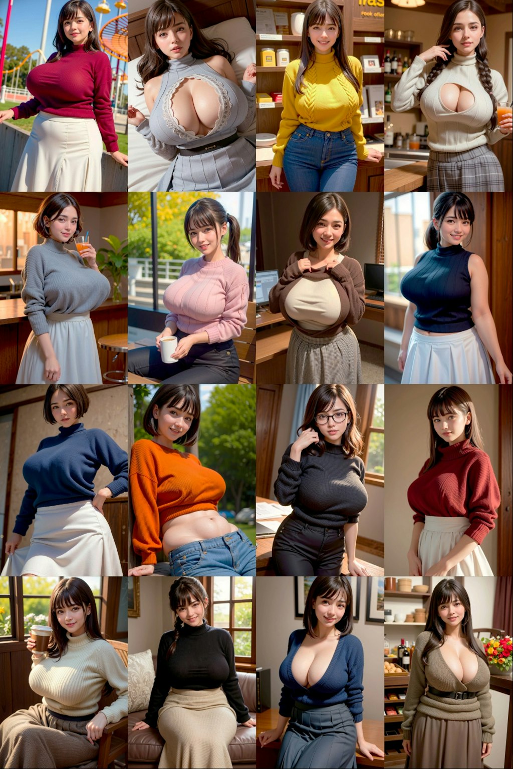 【Kindle本出版のお知らせ】巨乳でセーター着た人妻は好きですか？【AI美女グラビア写真集】が販売されました