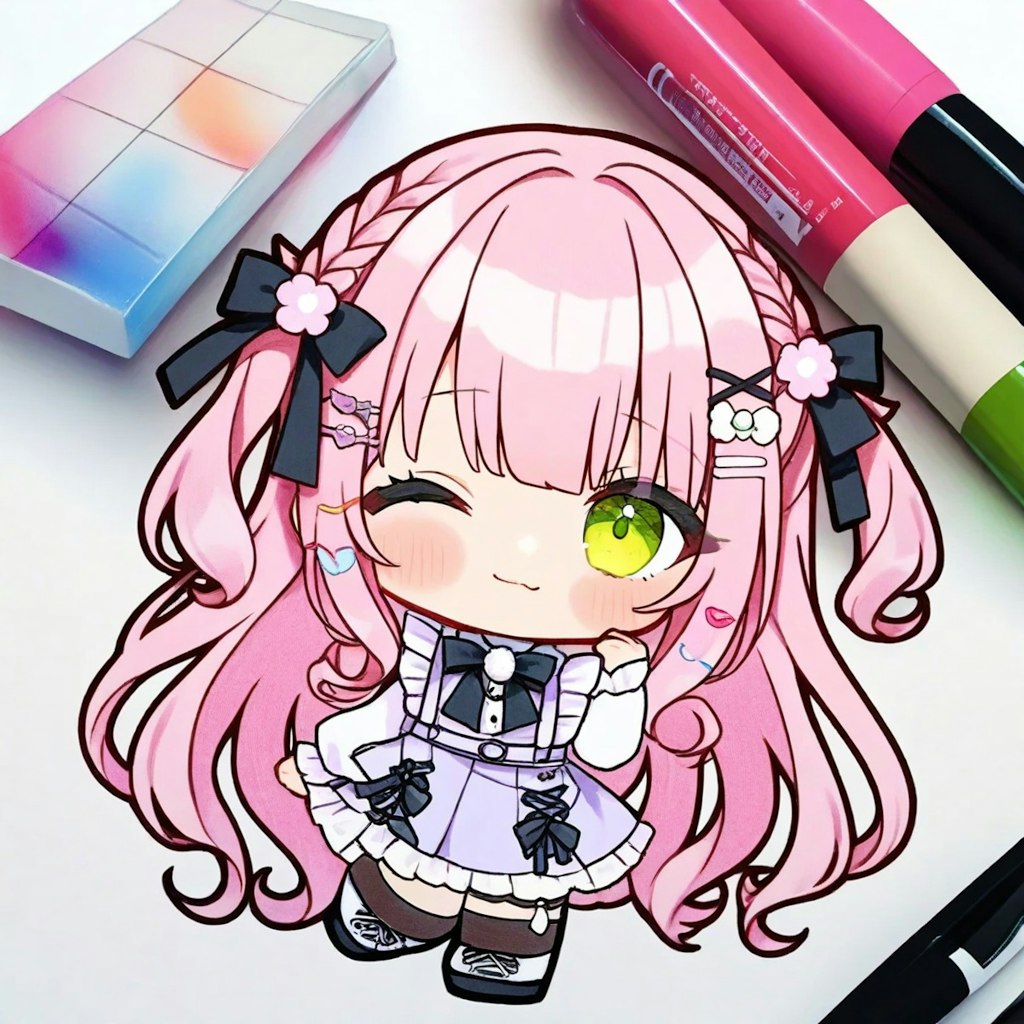 手描き風