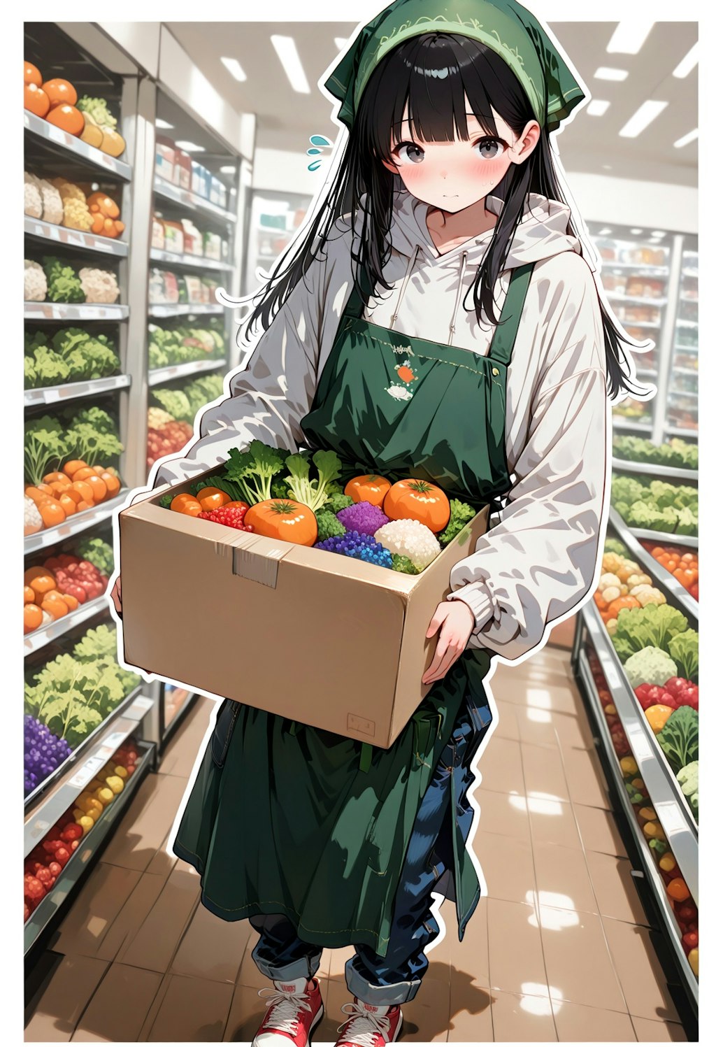 スーパーちちぷいの積極的な売り子さん