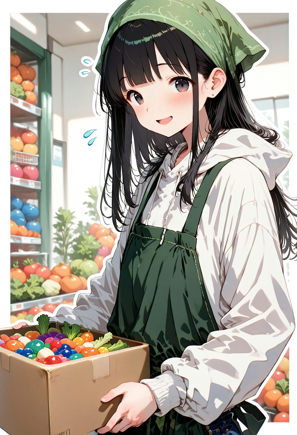 スーパーちちぷいの積極的な売り子さん