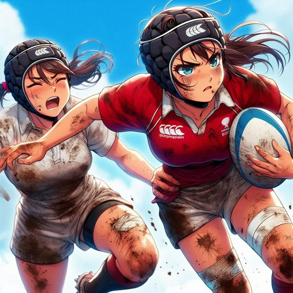 🏉泥まみれの女子ラグビー 102