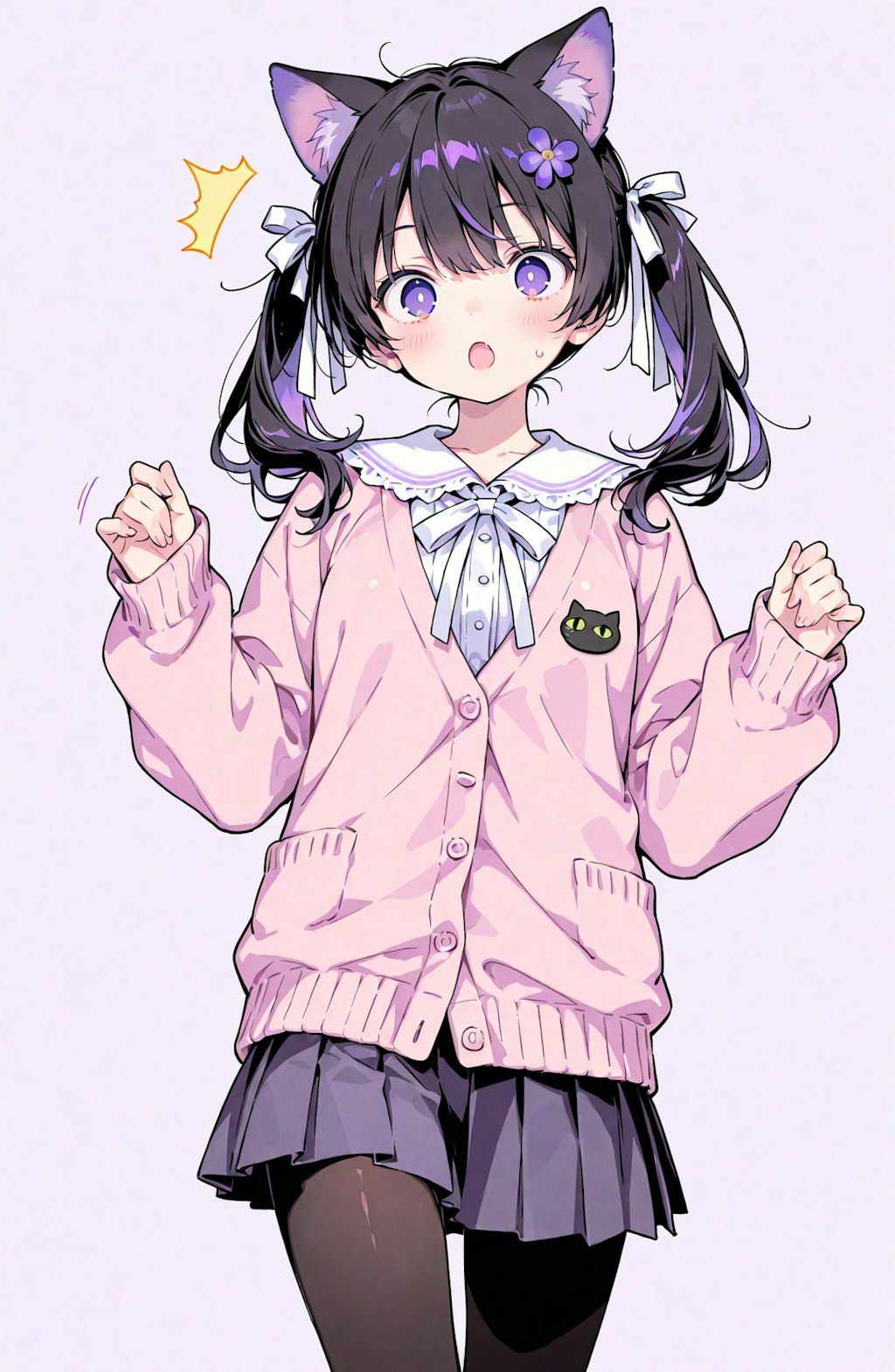旅する黒猫と猫の国の冒険 (全12枚)