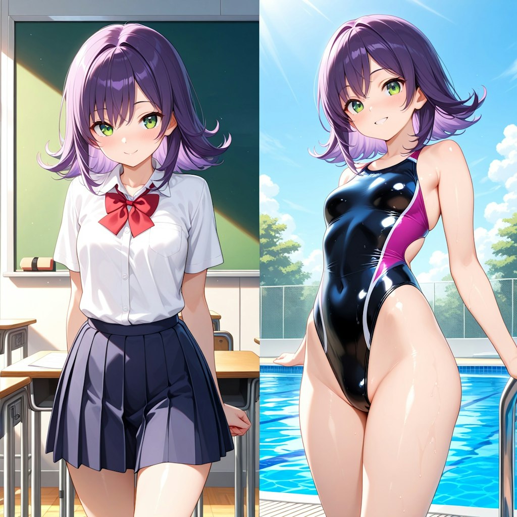 彼女が水着に着替えたら:Re