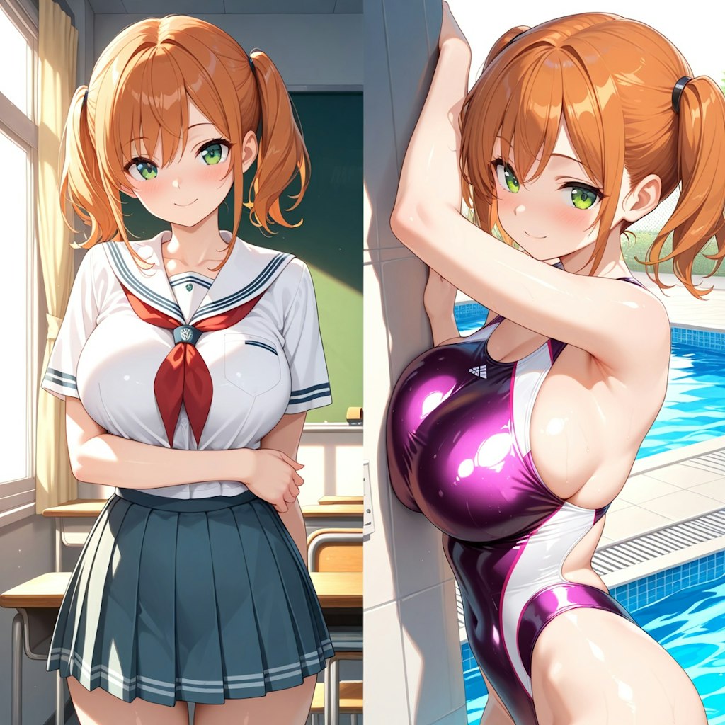 彼女が水着に着替えたら:Re