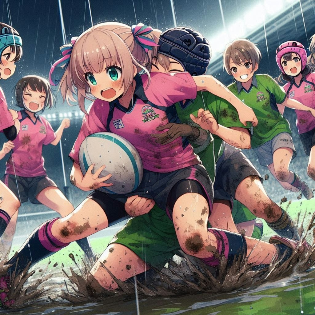 🏉泥まみれの女子ラグビー 140