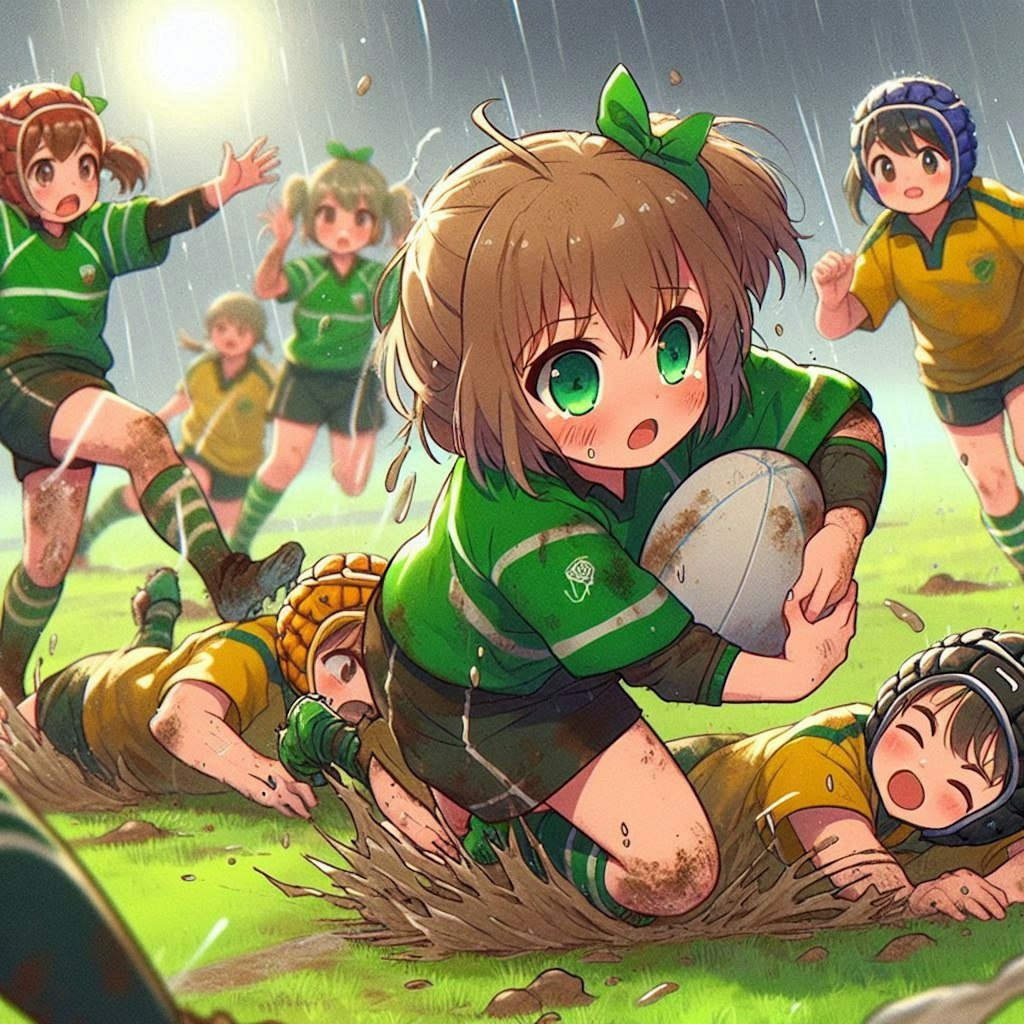 🏉泥まみれの女子ラグビー 140