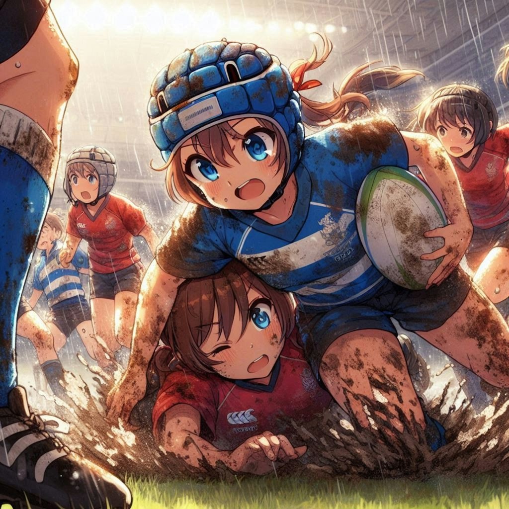 🏉泥まみれの女子ラグビー 140