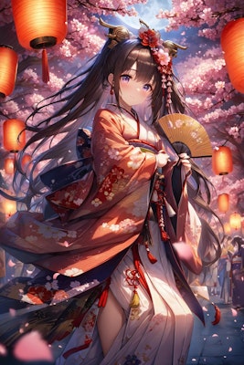 夜桜の女神