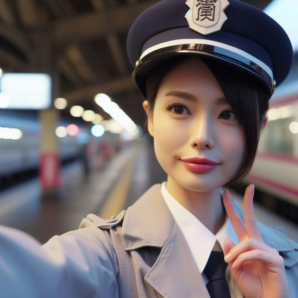 美女子車掌